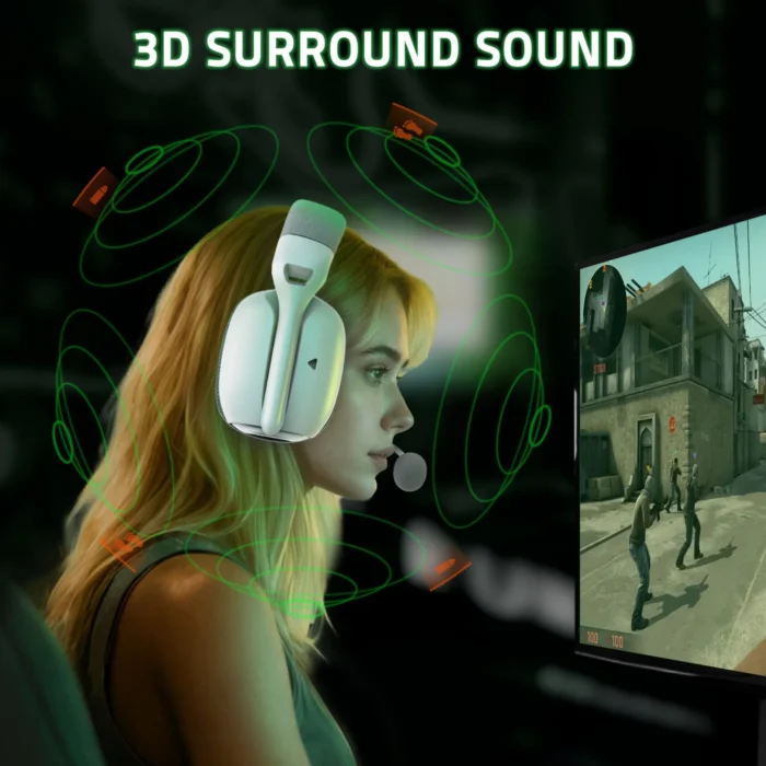 Attack Shark L80 Pro Headset - White - Image 15