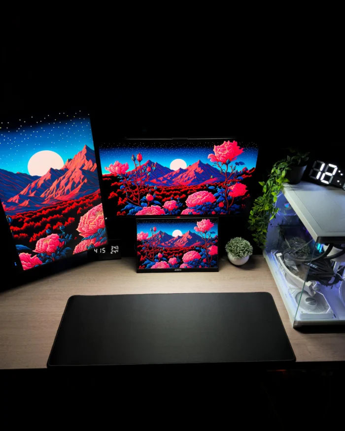 Black Blank Mousepad (30x80) - Image 2