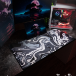 Black Waves Mousepad (40x90)