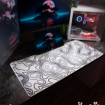 White Topography Mousepad (40x90)