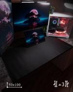 Black Blank Mousepad (50x100)