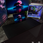 Black Blank Mousepad (40x90)