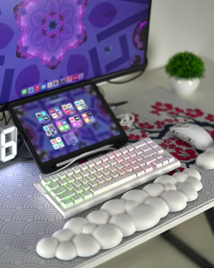 Keyboard Attack Shark X68 HE White - Image 3