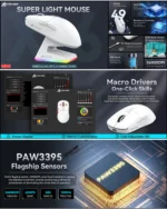 ⁦ATTACK SHARK X6 Wireless Gaming Mouse - Black⁩ - الصورة ⁦11⁩