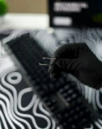 Black Mechanical Arabic Keyboard 100% - Image 9