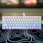 White Mechanical Arabic Keyboard 60%