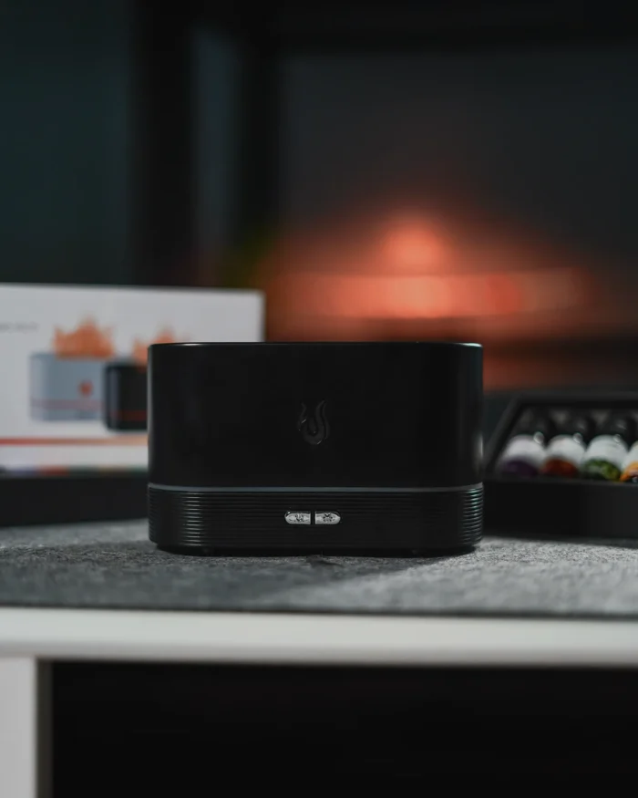 Black Humidifier With Essential Oils - Image 1