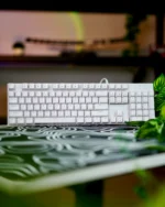 ⁦White Mechanical Arabic Keyboard 100%⁩ - الصورة ⁦3⁩