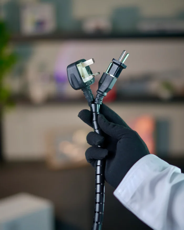 Black Cable Cover - 2m - Image 3