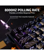 ⁦Keyboard Attack Shark X68 HE Black⁩ - الصورة ⁦4⁩