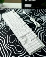 ⁦White Mechanical Arabic Keyboard 100%⁩ - الصورة ⁦5⁩