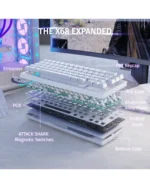 Keyboard Attack Shark X68 HE White - Image 7