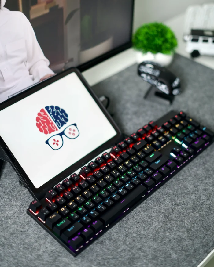 Black Mechanical Arabic Keyboard 100% - Image 4