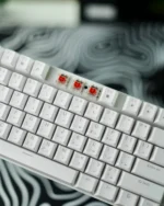 ⁦White Mechanical Arabic Keyboard 100%⁩ - الصورة ⁦10⁩