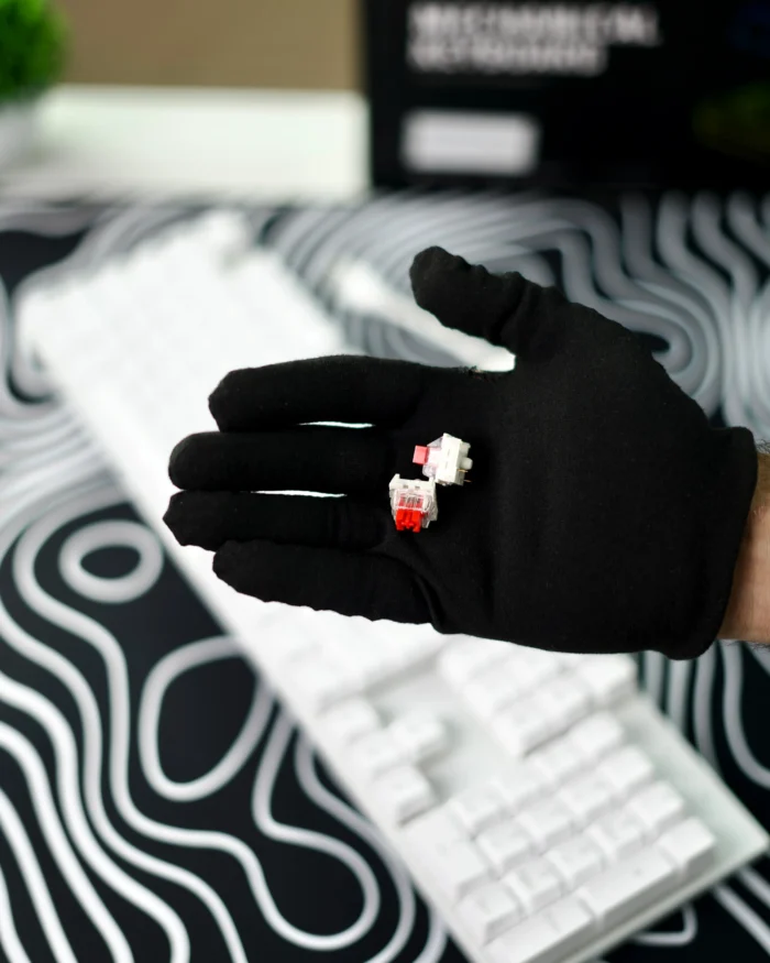 ⁦White Mechanical Arabic Keyboard 100%⁩ - الصورة ⁦12⁩