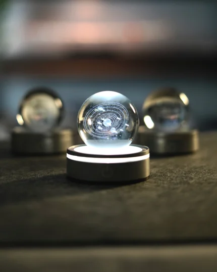 LED Base Crystal Ball - Solar System