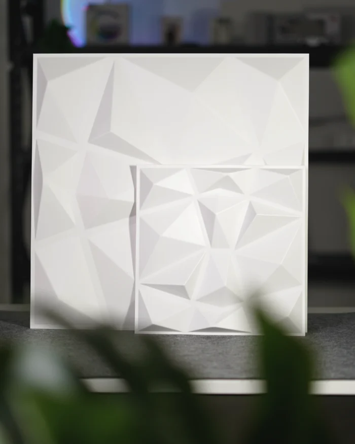 White Crystal 3D Wall Panel, 50x50cm - Image 2