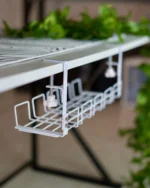 White Under Desk Cable Tray - 45cm - Image 2