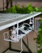 White Under Desk Cable Tray - 45cm - Image 3