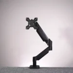 Black Single Hydraulic Monitor Stand