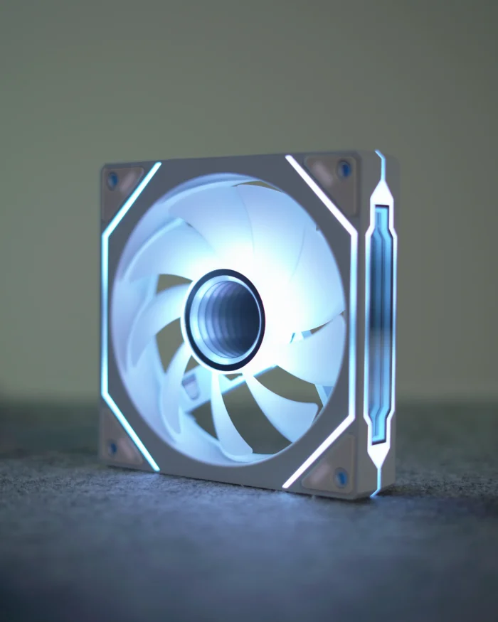 White Infinity RGB PC Fan - Image 1