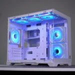White Lone Warrior M-ATX PC Case + 6 Fans