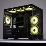 Black Lone Warrior M-ATX PC Case + 6 Fans