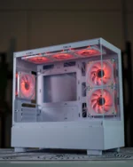 White Xuanwu PRO M-ATX PC Case + 6 Fans