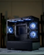 Black Xuanwu PRO M-ATX PC Case + 6 Fans