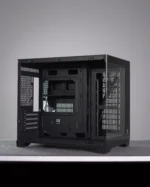 ⁦Black Lone Warrior M-ATX PC Case + 6 Fans⁩ - الصورة ⁦2⁩