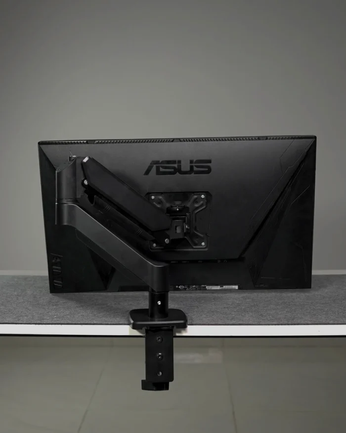 Black Single Hydraulic Monitor Stand - Image 3