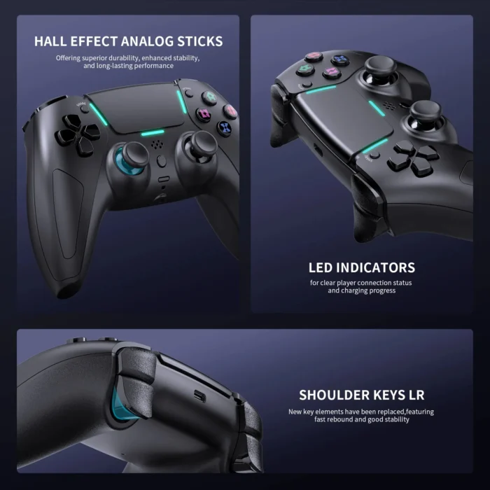 P5148 Black Controllers- PS5 and PC - Image 4