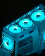 ⁦White Lone Warrior M-ATX PC Case + 6 Fans⁩ - الصورة ⁦4⁩