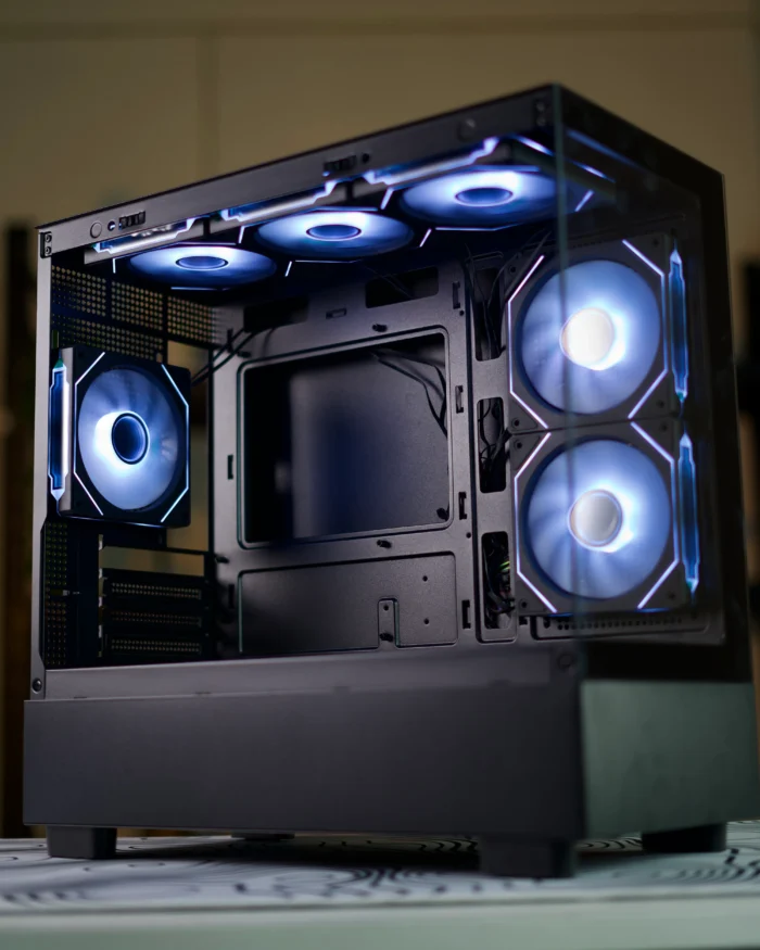 Black Xuanwu PRO M-ATX PC Case + 6 Fans - Image 8