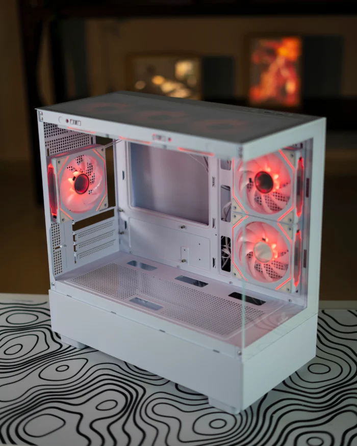 White Xuanwu PRO M-ATX PC Case + 6 Fans - Image 7