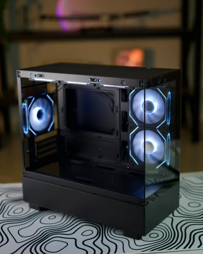 Black Xuanwu PRO M-ATX PC Case + 6 Fans - Image 7