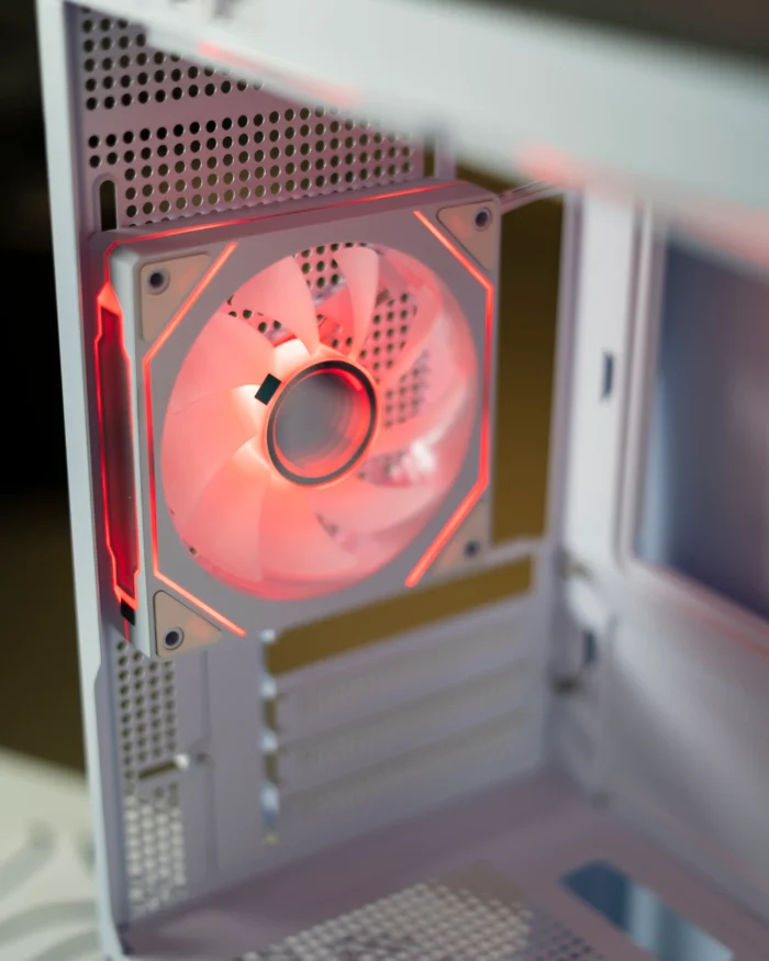 White Xuanwu PRO M-ATX PC Case + 6 Fans - Image 6