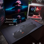 Black Porsche Mousepad (40x90)