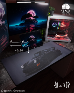 Black Porsche Mousepad (40x90)