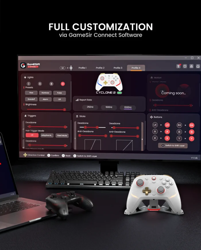 Black GameSir Cyclone 2 Multiplatform Controller - Image 7