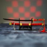 Red Sword Keychain Metal