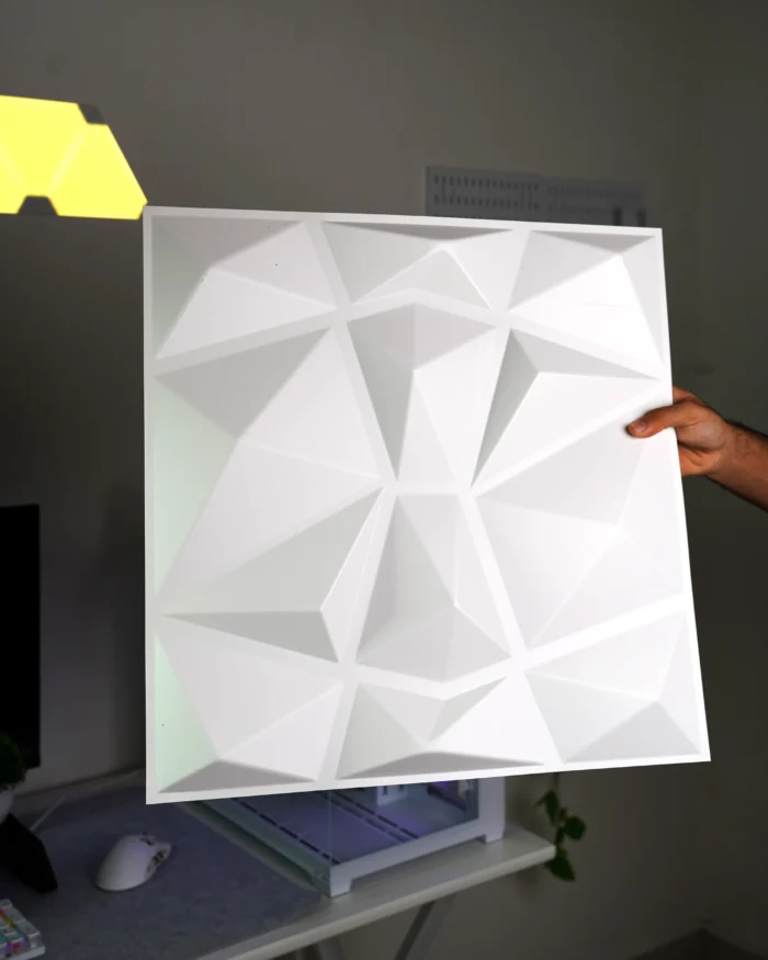 White Crystal 3D Wall Panel, 50x50cm - Image 3