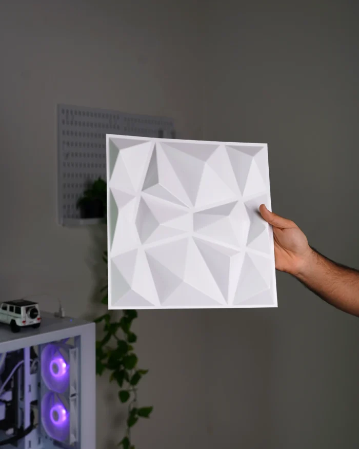 White Crystal 3D Wall Panel, 30x30cm - Image 3