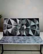 Black Crystal 3D Wall Panel, 50x50cm