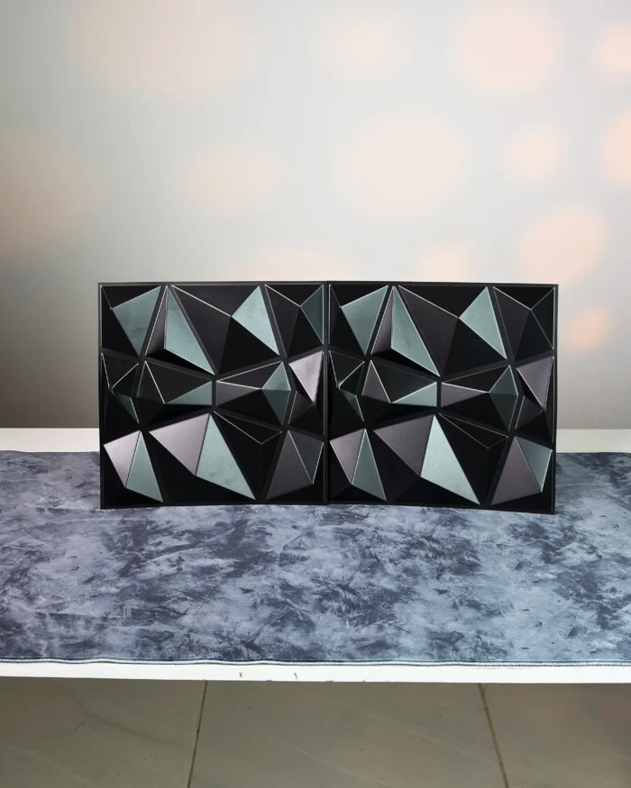 Black Crystal 3D Wall Panel, 30x30cm - Image 1