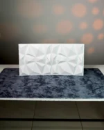 White Crystal 3D Wall Panel, 30x30cm