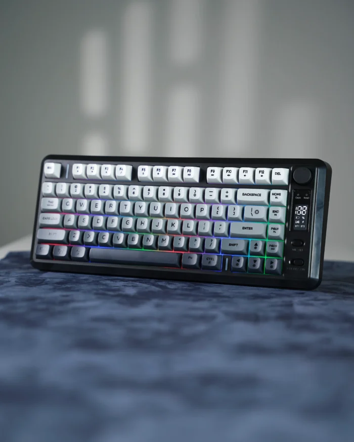 FreeWolf M75 Gaming Keyboard - Gray Gradient - Image 1