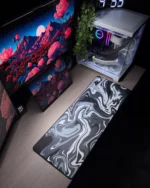 Black Waves Mousepad (30x80)