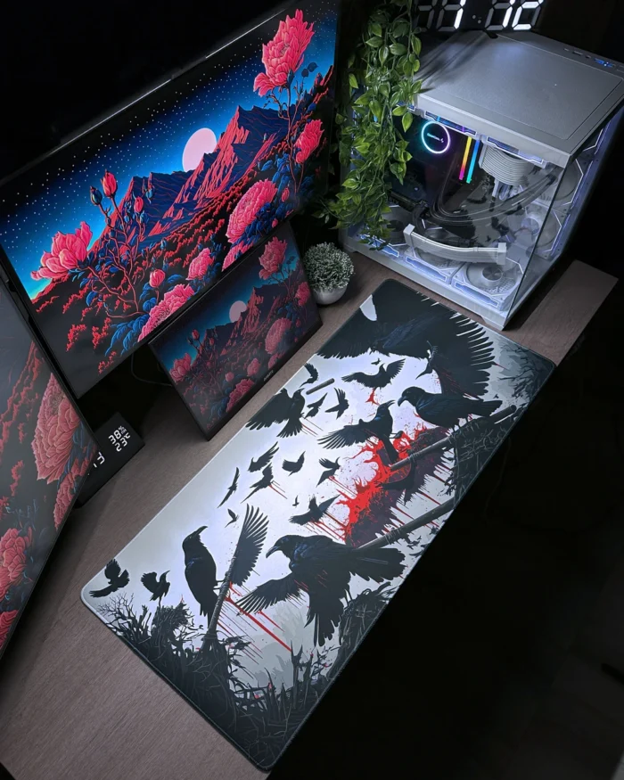 jbohk1yhxa0hgj57ifxi Raven Mousepad (40x90) - Image 1