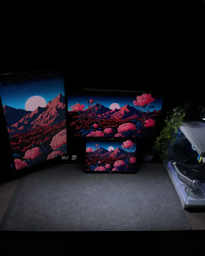 ⁦Black Office Mousepad (50x100)⁩ - الصورة ⁦2⁩